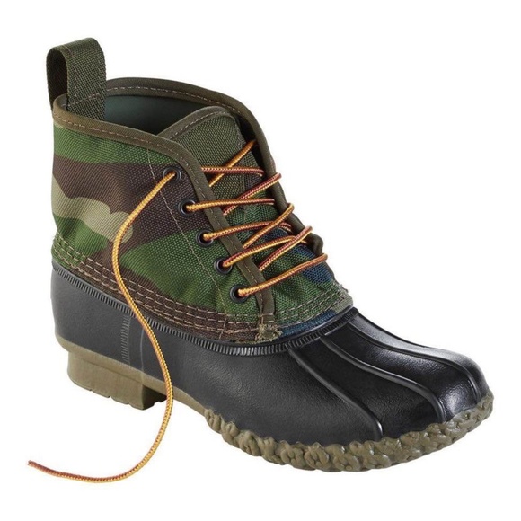 BRAND NEW women LL bean 6inch nylon duck camo waterproof boots size US 7 - Picture 4 of 8